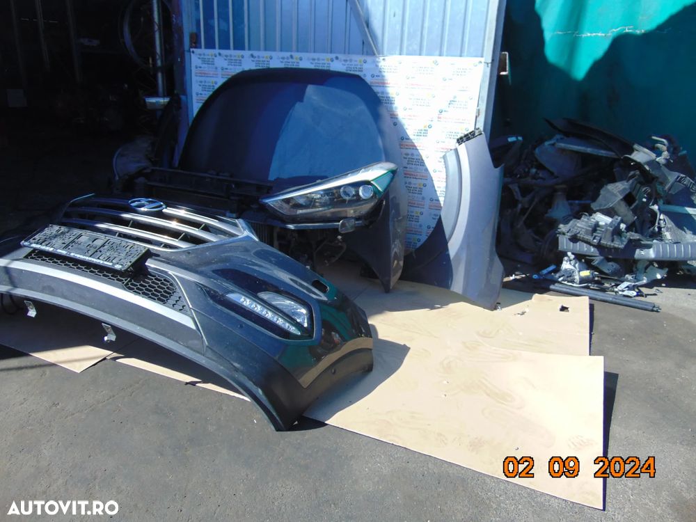 Fata completa Hyundai Tucson 2014-2015 bara fata trager aripi faruri capota radiatoare armatura ven - 2