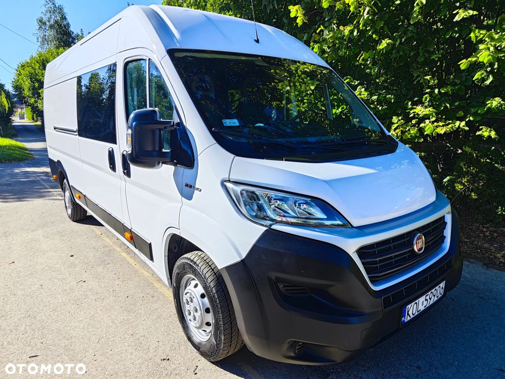 Fiat Maxi DUCATO DOCA Salon PL BEZ ADBLUE 130koni EURO 6, 7os 187tyś km L4H2 VAT 23% PO SERWISIE Cały w Oryginale Klima - 2