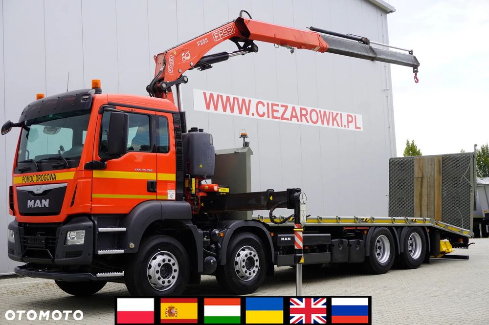 MAN TGS 35.360 E6 8×2 / HDS Fassi F235A.2.22 / pilot / 100 MTH!_255790 - 1
