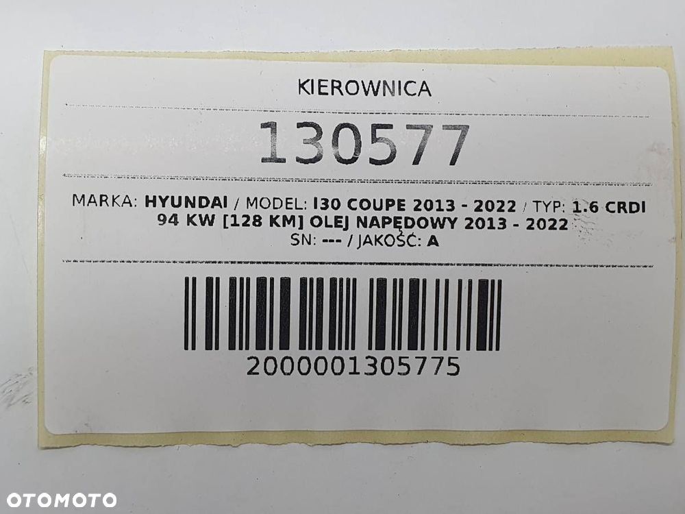 KIEROWNICA MULTIFUNKCJA HYUNDAI I30 COUPE 2013 EUROPA - 10