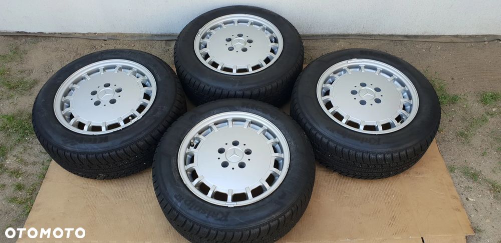 Oryginalne Felgi Aluminiowe Mercedes SL S Klasa Sec W129 W126 1294010602 8 16 ET34 5x112 8J 16" ET34 Oryginał Koła Opony Zimowe 225/55 R16 Kleber - 1