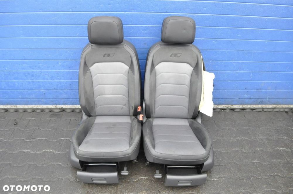 VW TIGUAN R-LINE FOTELE KOMPLET FOTELI ALCANTARA - 11