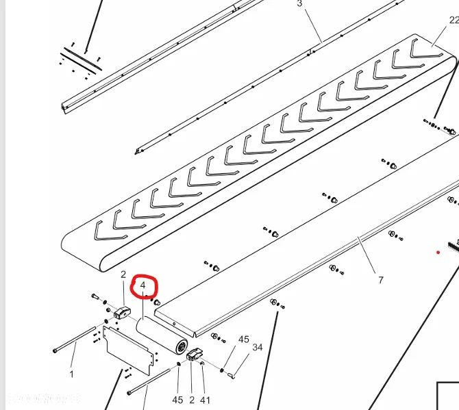 Płaszcz + tuleje łożyska (rolka napinająca) - 2