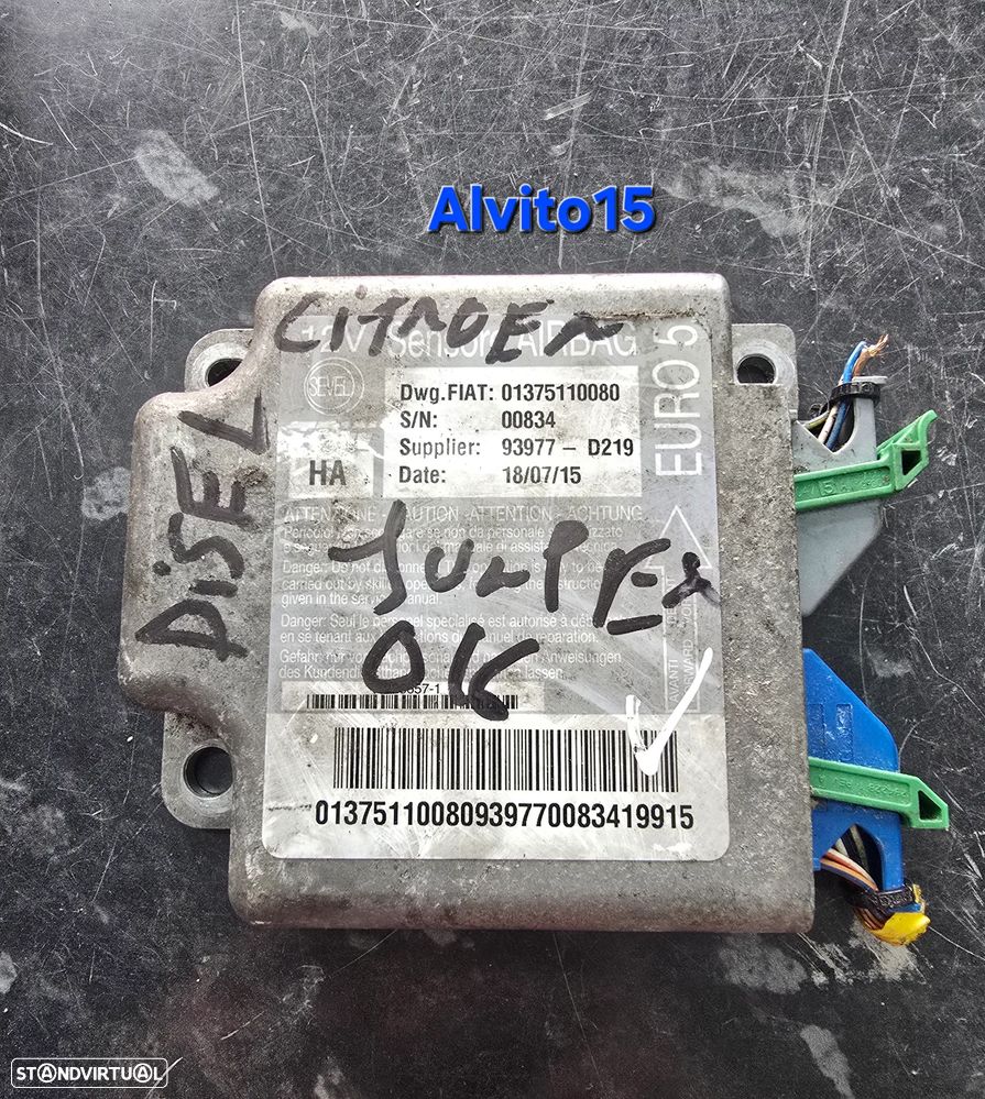 Centralina de airbag Citroen Jumper ref: 0137511080  Peugeot Boxer - Fiat Ducato - 1