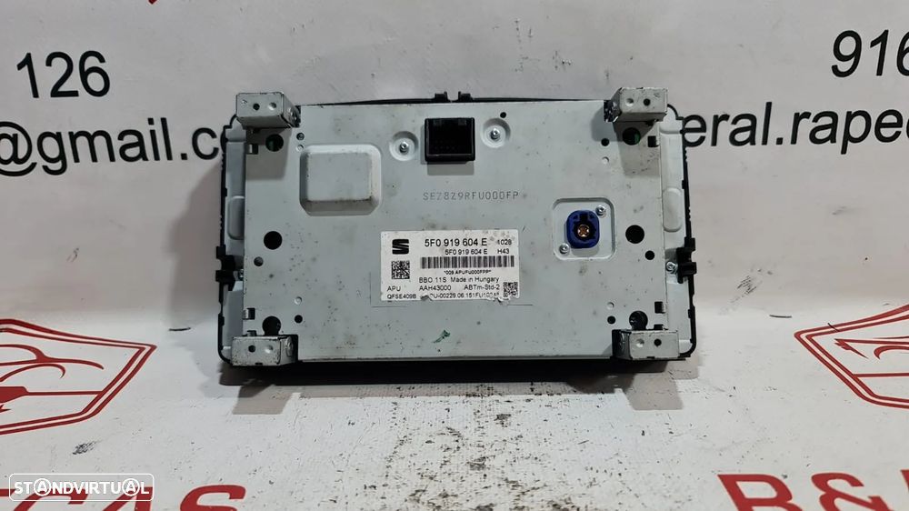 Auto Rádio Seat Leon 5F 5F0919604E Original - 2