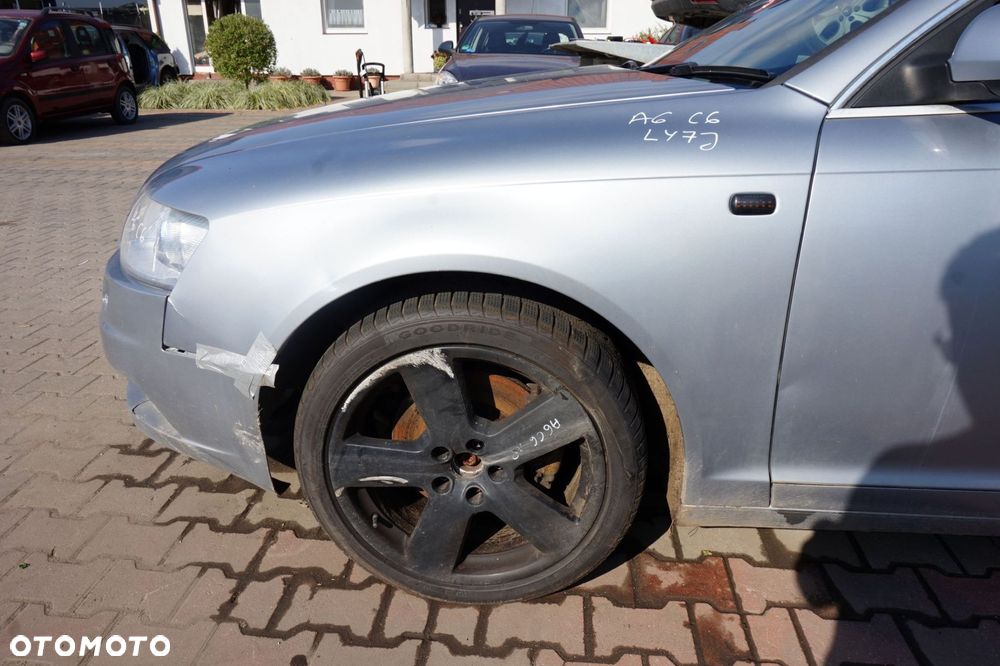 MASKA ZDERZAK BŁOTNIKI LAMPY A6 C6 LY7J S-LINE AUDI 2004-2008 SREBRNY PRZÓD KOMPLETNY - 5