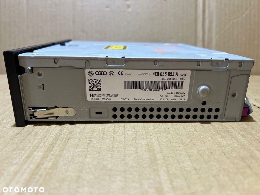 AUDI A6 C6 A8 D3 Q7 4L CZYTNIK KART SD MULTIMEDIA MMI NAWIGACJA 4E0035652A - 5