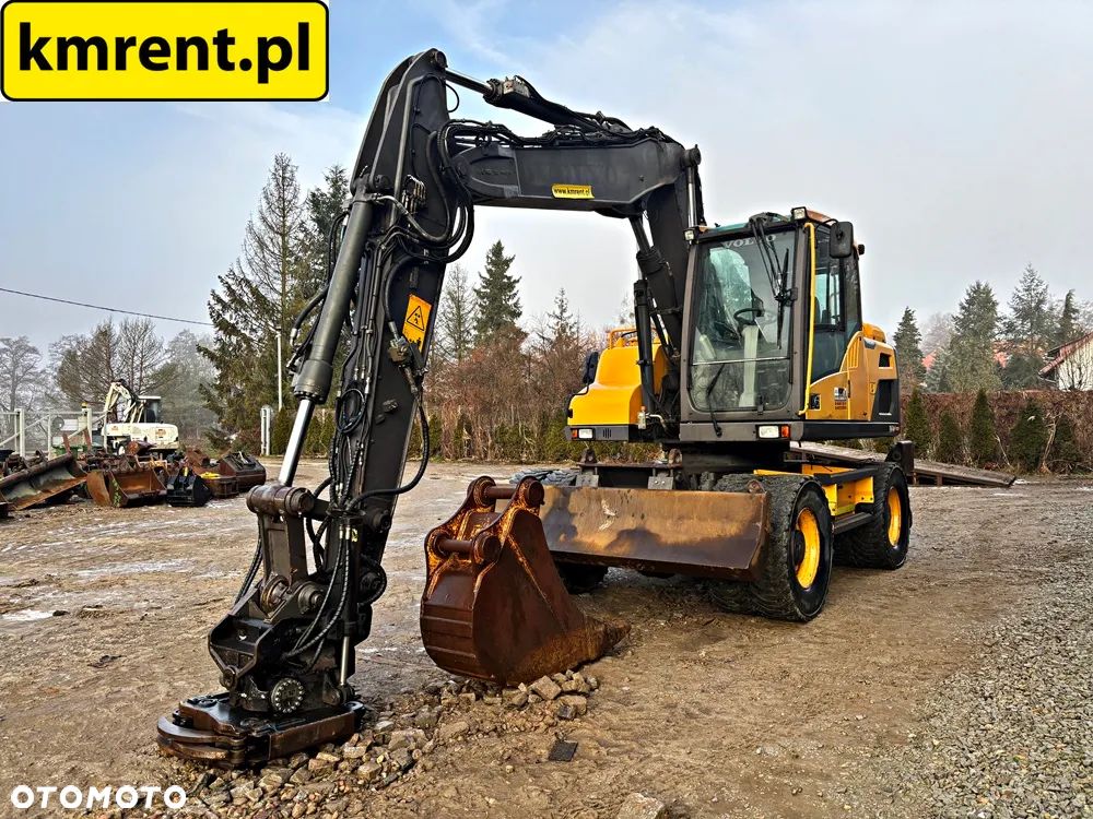 Volvo EW 140 D KOPARKA KOŁOWA GŁOWICA OBROTOWA ZE SZCZYPCAMI 2012R | Volvo ew160 , komatsu pw148 , JCB 145 175 , cat 313 316 , mecalac 15mwr - 12