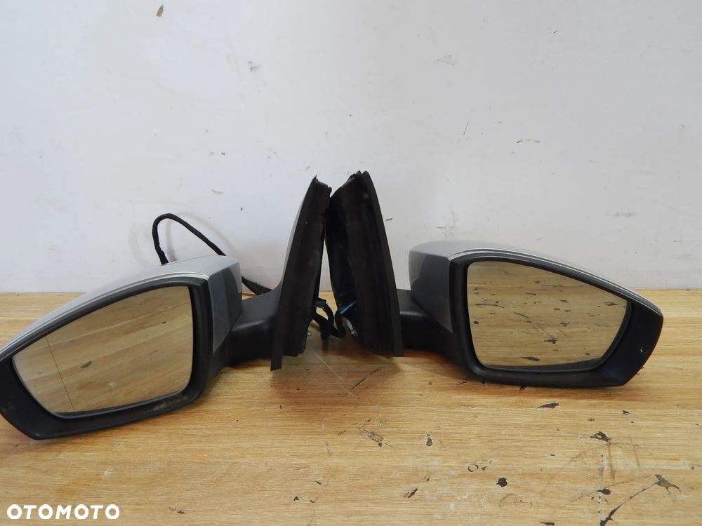 Lusterko zewnętrzne przód VW Polo V 6R 09-17 6 pin srebrne LA7W Łuków części - 5