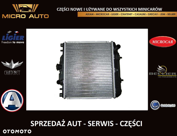 Chłodnica Aixam A741 500 Ligier Microcar JDM Grecav Bellier 506