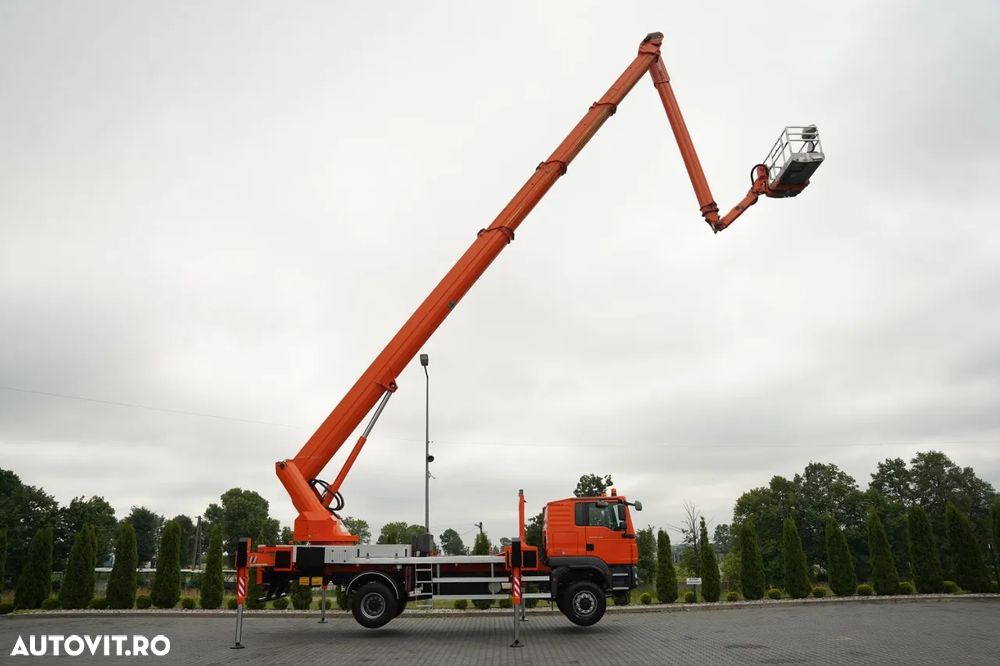MAN TGM 18.290 / 4x4 / BRAȚ CU COLIVIE / ÎNĂLȚIME DE LUCRU 46M / MANUALĂ - 16