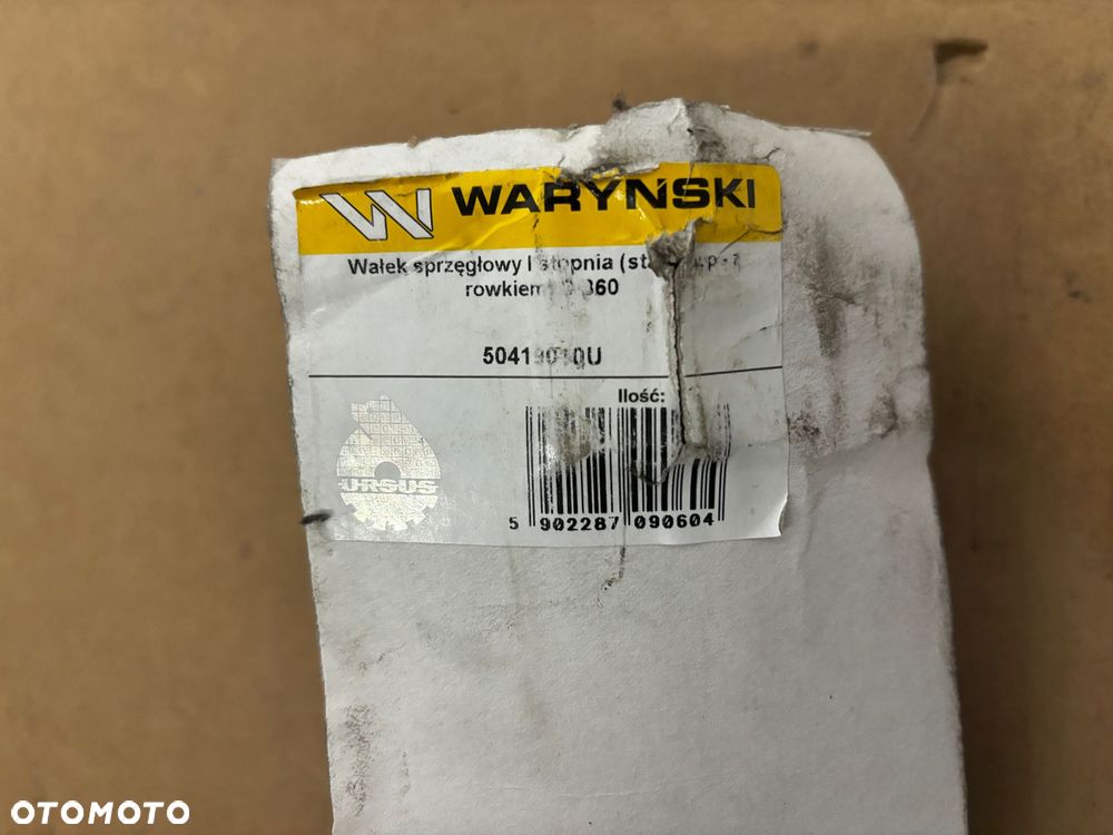 Wałek sprzęgłowy I stopnia (stary typ - z rowkiem) URSUS C-360 nr 50419010U - 3