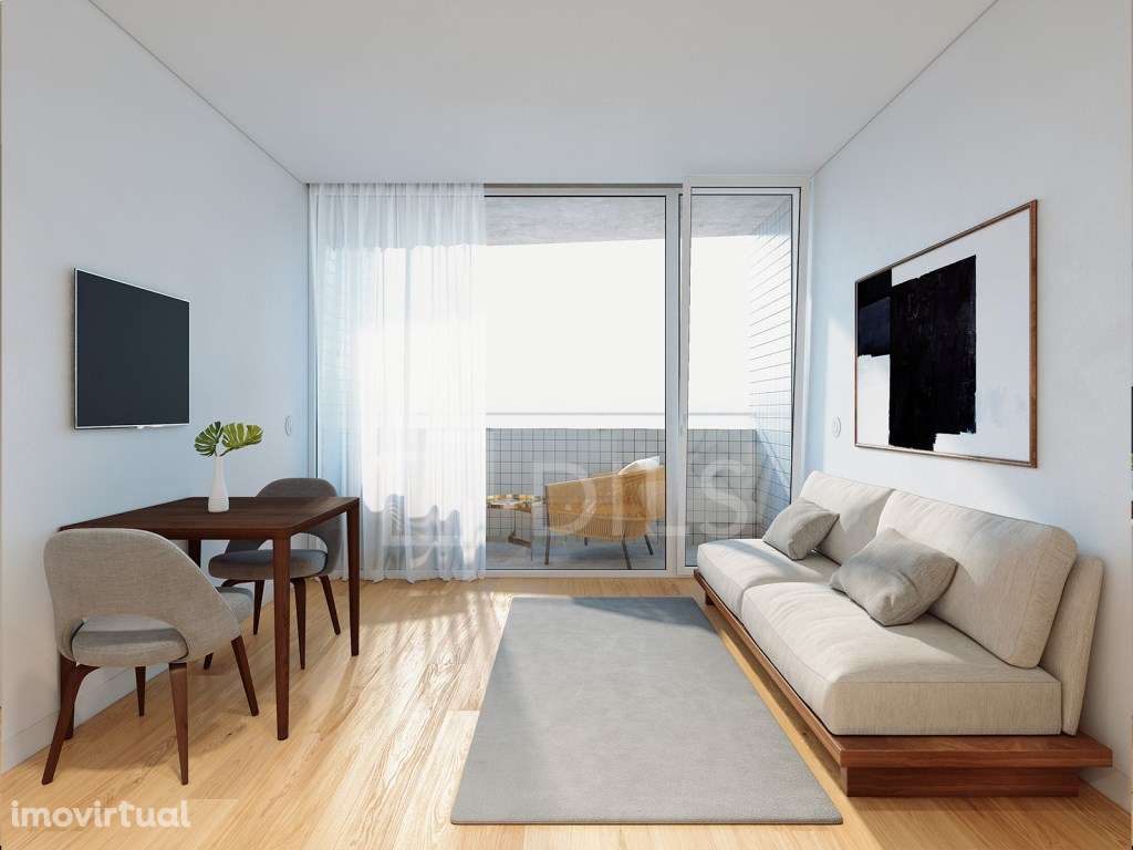 Apartamento T0 com lugar de garagem em novo empreendimento no centr... - Grande imagem: 2/45