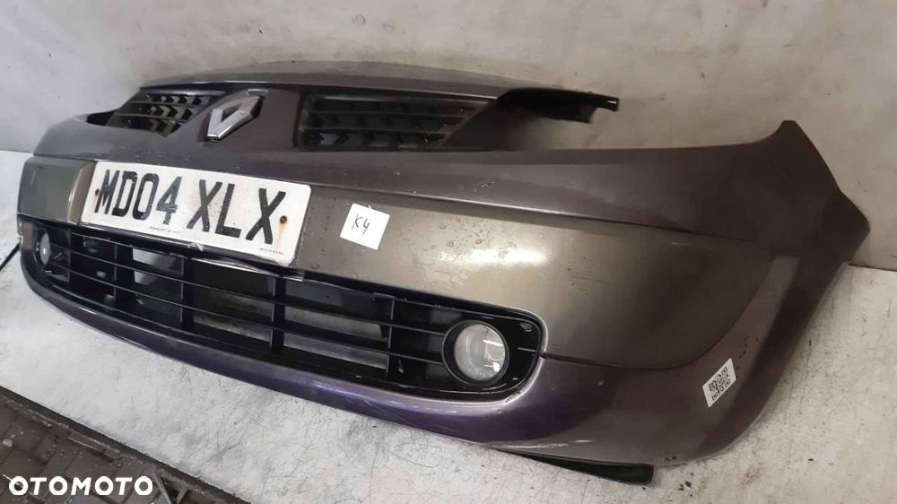 ^ ZDERZAK PRZÓD PRZEDNI DO RENAULT SCENIC 2 II TEC68 HALOGENY FIOLETOWY PURPUROWY - 2