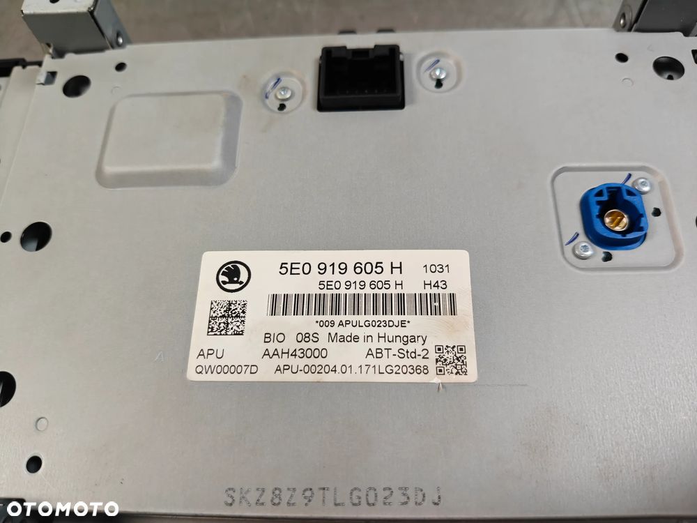 Radio Ekran Skoda Octavia 3 III Czytnik Multimediów Wyświetlacz 5Q0035842B 5E0919605H - 13