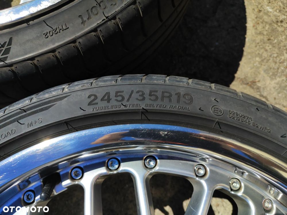 Alufelgi 19" Larzon Panamera 5x112 dwie szerokości 8.5" 9.5" chromowany rant Audi BMW Mercedes Volkswagen Skoda Seat 245/35/19 275/30/19 - 6