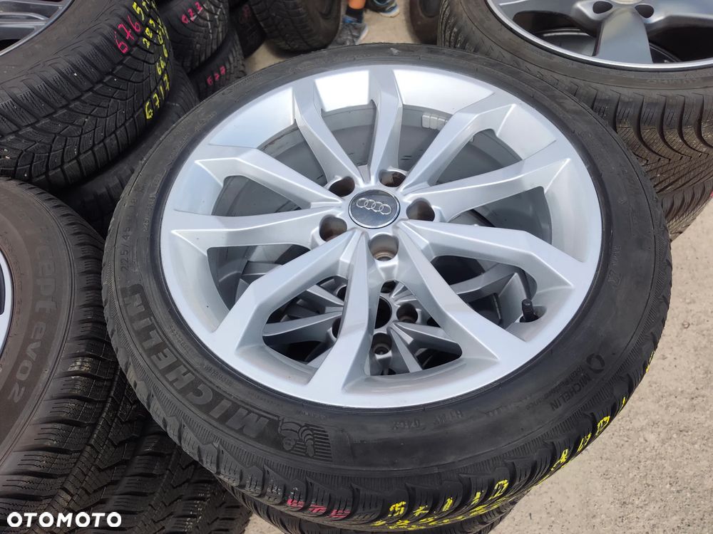 5x112 Alufelgi Felgi Aluminiowe Oryginalne Koła Zimowe Zima 18 SKODA SEAT VW AUDI Q2 A4 B5 B6 B7 B8 B9 8W0 A6 C5 C6 A3 8Y 5,5mm Legnica ALU-RAD 225/45 - 1