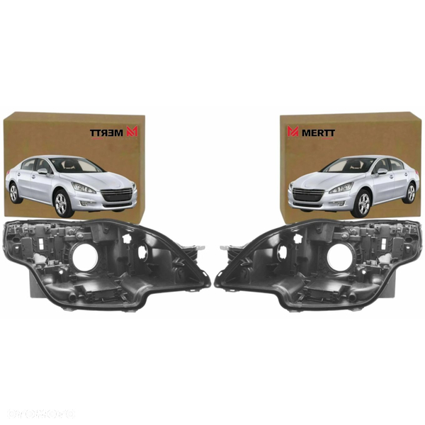 Peugeot 508 2011-2015 OBUDOWY LAMP reflektorów PRZEDNICH puszki komplet