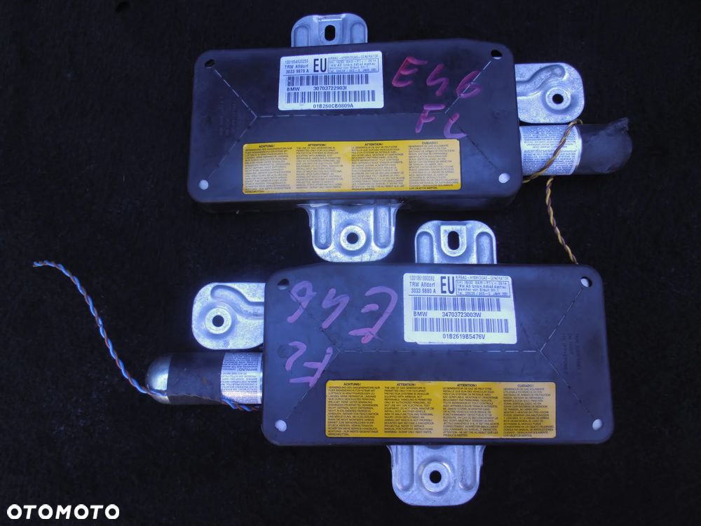 BMW E46 PODUSZKA POWIETRZNA PRAWA AIRBAG PRAWYCH DRZWI 30339880A 34703723003W - 1