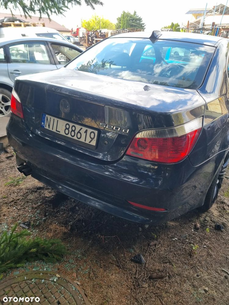Bmw 520d e60 2.0d 163km m47t2 monacoblau metallic skóra navi ccc na części - 9