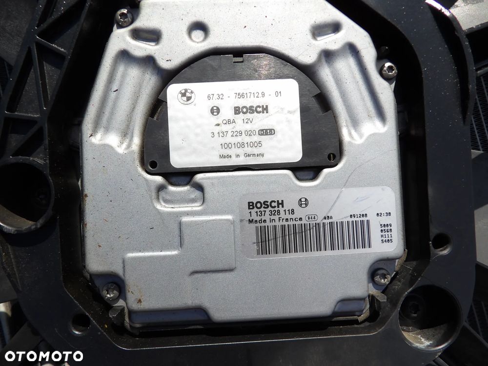 BMW - E81,E87,E84,E91,E92,E93 - CHŁODNICA , WENTYLATORY - KOMPLET - 9206296  7581672  7561712  7536929  7545366 - 5