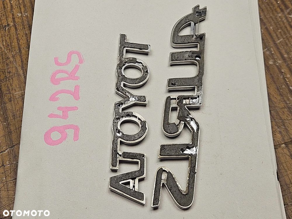 Napis Znaczek Emblemat Klapa Klapy Toyota Auris I 1 Lift - 14