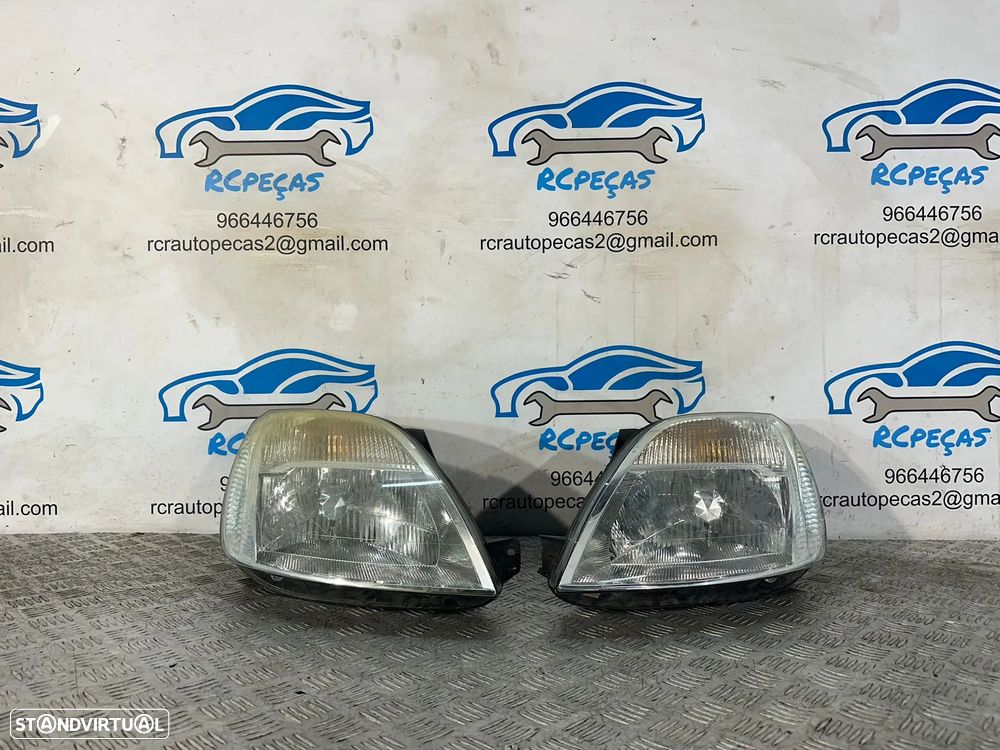 Conjunto Farois Oticas Originais Ford Fiesta 5 MK5 2002 – 2008 2S6X-13W029-BJ / 2S6X-13W030-DE - 1