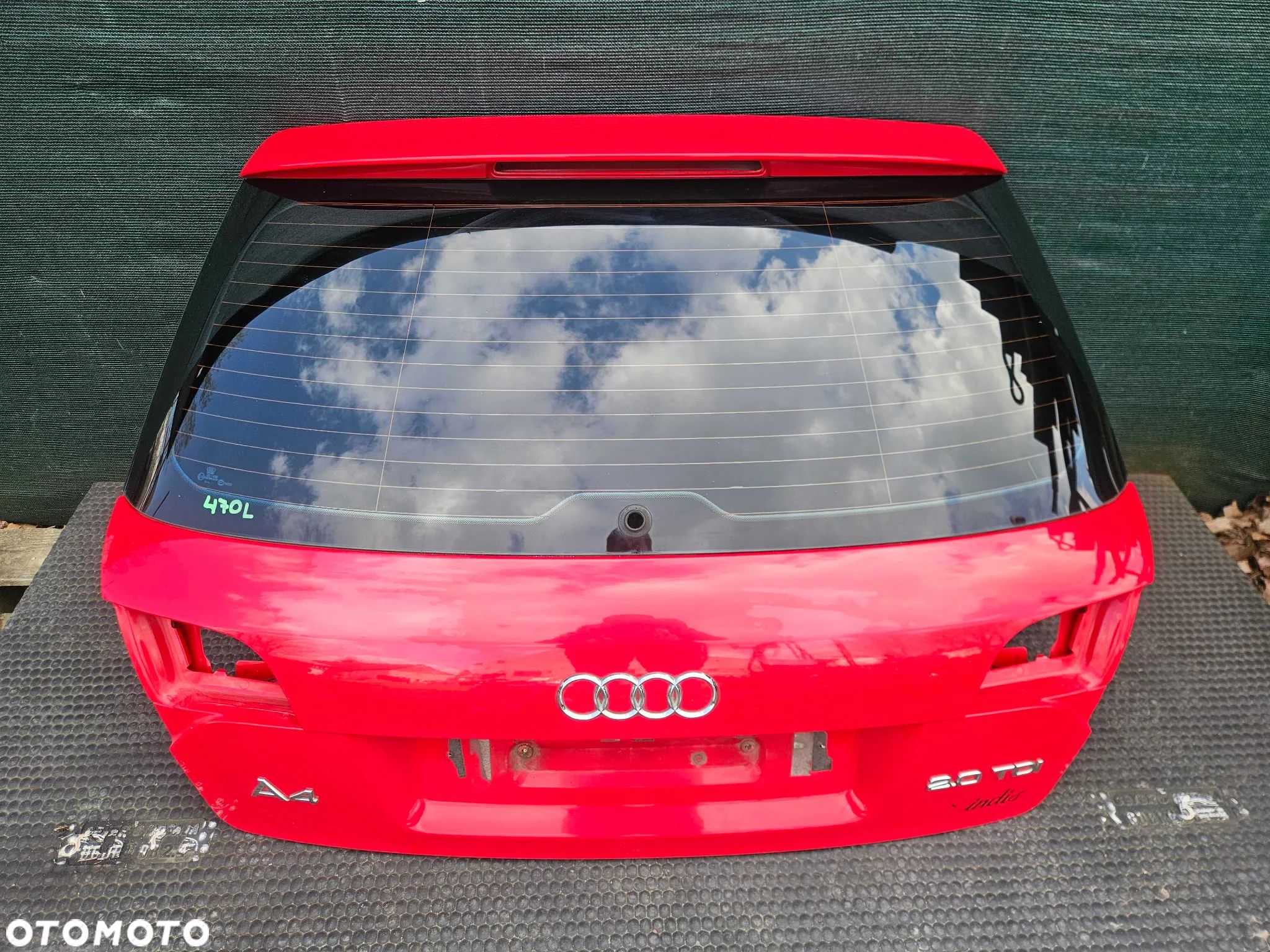 Klapa Pokrywa Bagażnika Lotka S-Line Szyba Przyciemniona Czerwona Audi A4 B7 Kombi Avant - 1