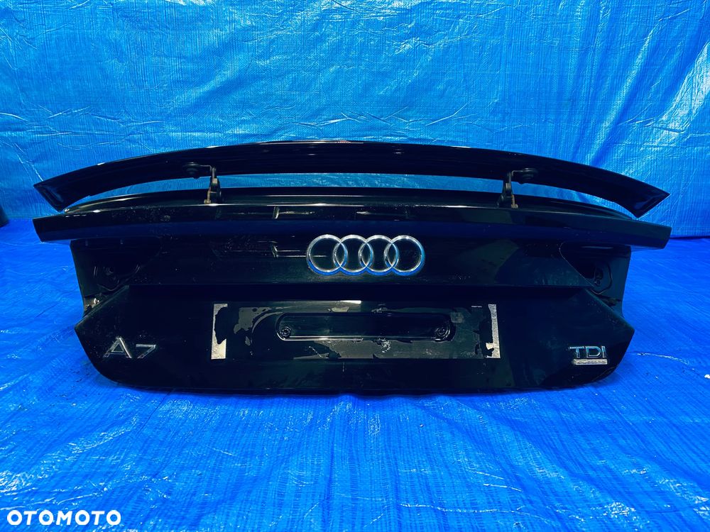 KLAPA TYŁ TYLNA BAGAŻNIKA AUDI A7 C7 4G SPORTBACK 2011- S-LINE ; CZARNA LAKIER LY9B ORYGINAŁ KOMPLETNA - 8