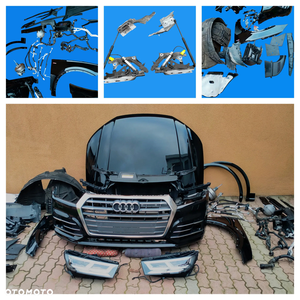 AUDI Q5 80A S-LINE / LY9T / MASKA / ZDERZAK / LAMPA FULL LED / BŁOTNIK / PAS PRZEDNI PRZÓD KOMPLETNY / ORYGINAŁ