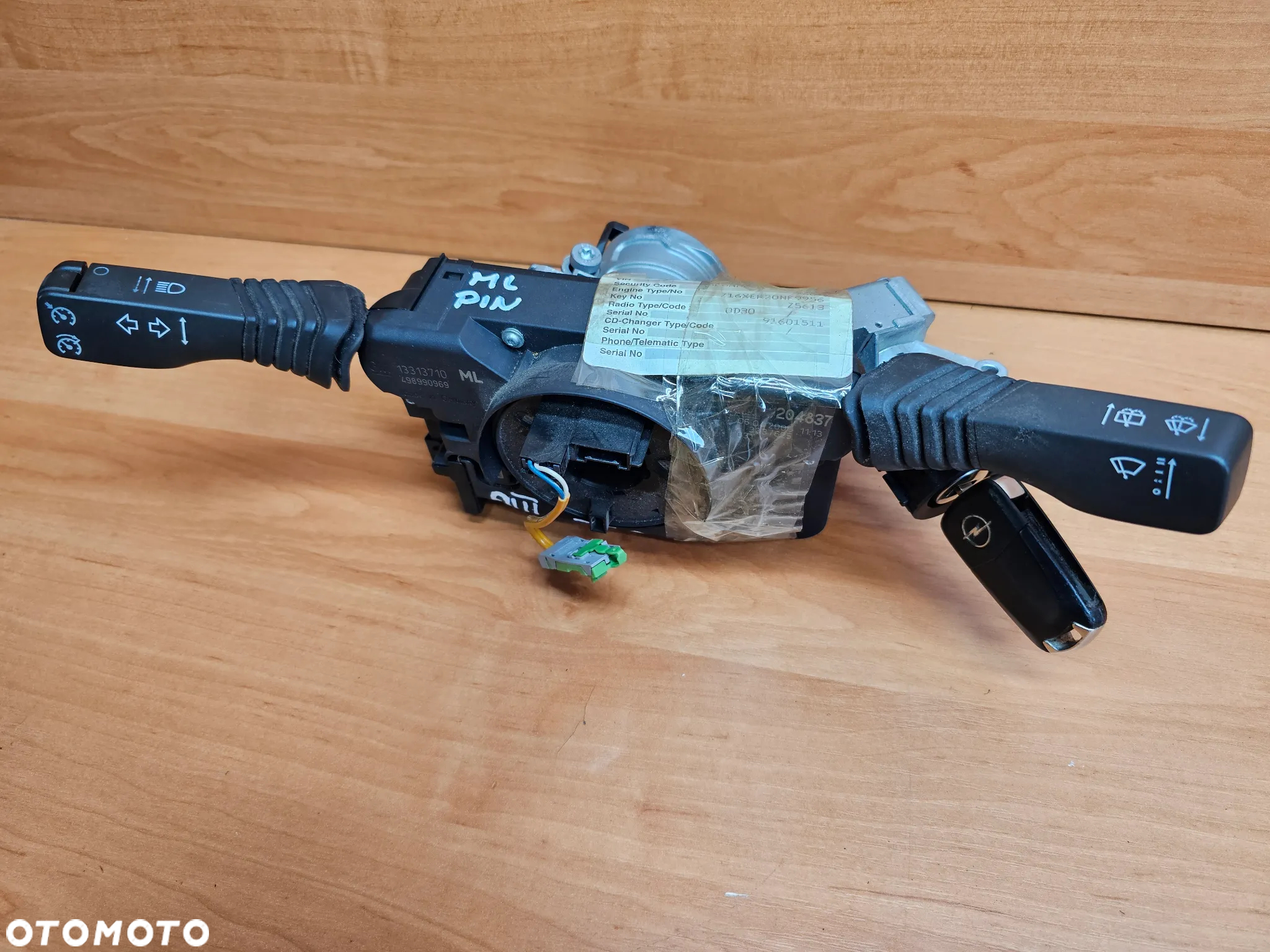 MODUŁ CIM PRZEŁĄCZNIK ZESPOLONY OPEL ASTRA H ZAFIRA B  EUROPA 13313710 ML ! Z PINEM ! - 3