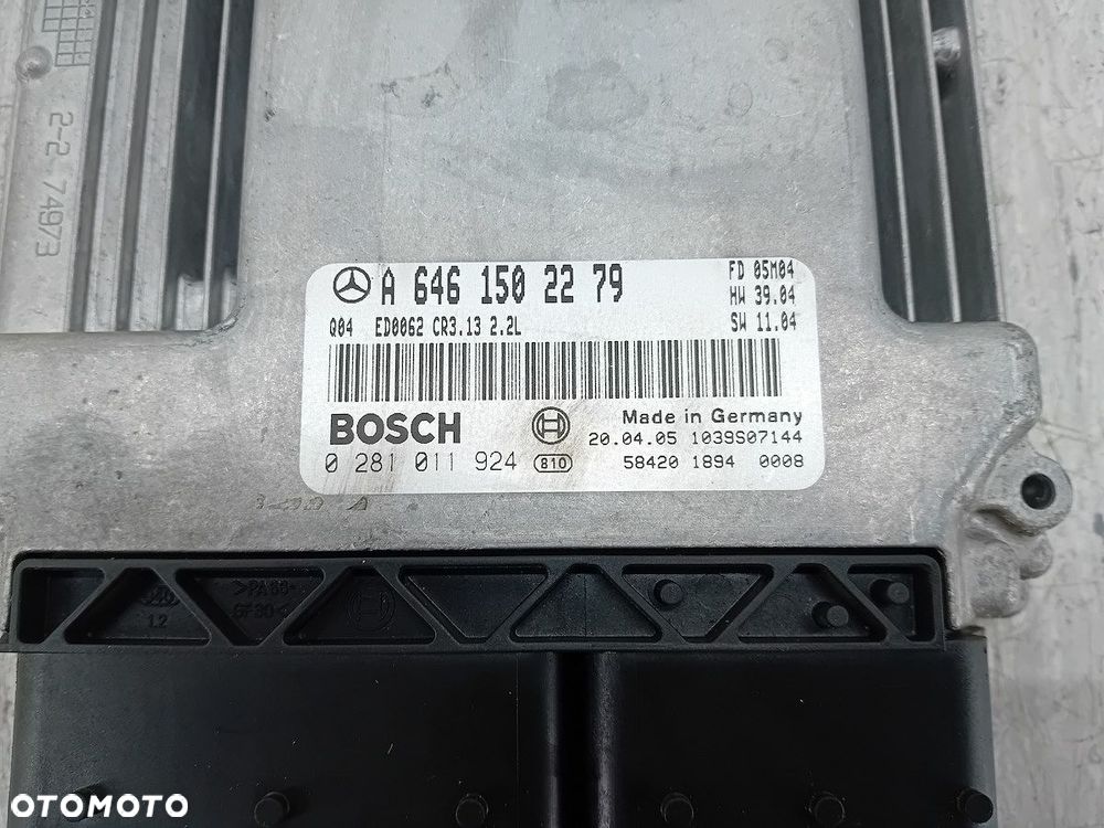 KOMPUTER, STEROWNIK MERCEDES-BENZ KLASA E W211 A6461502279 0281011924 2.1 - 7