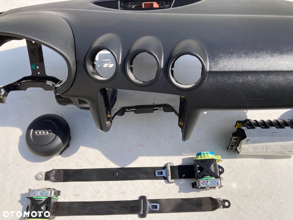 AUDI TT 8J DESKA KONSOLA KOKPIT PULPIT PÓŁKA PARAPET AIRBAG PODUSZKI POWIETRZNE KIEROWCY PASAŻERA PASY PAS wymiana od ręki Raz2 !!! - 5