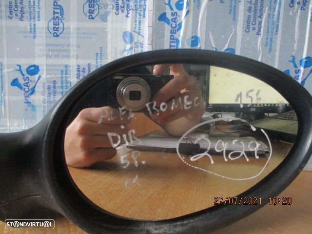 Espelho 01214482500DX ALFA ROMEO 156 1999 1.6I 120CV 4P PRETO DRT 5P 7 PINOS - 2