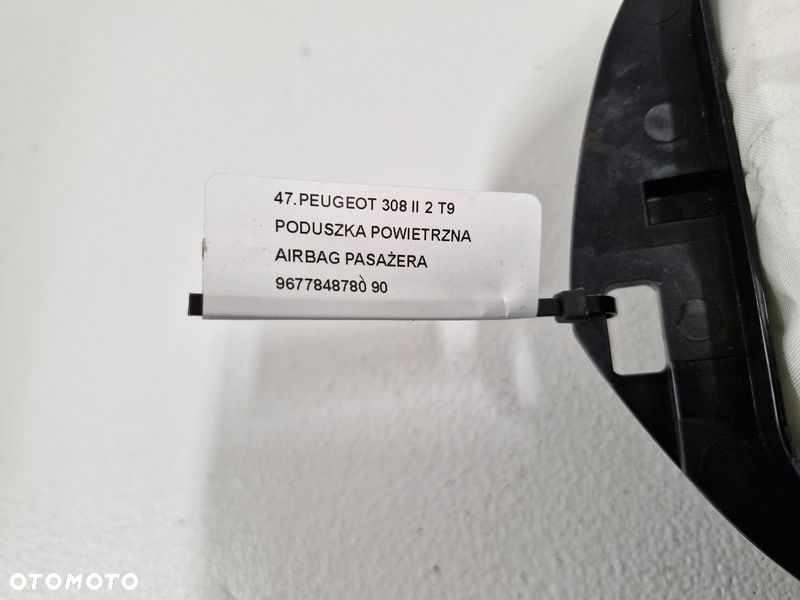 PEUGEOT 308 II 2 T9 PODUSZKA POWIETRZNA AIRBAG PASAŻERA 9677848780 - 3