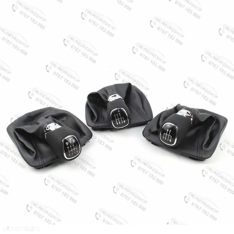 Nuca piele perforata 4x4 Skoda Octavia 2 , Skoda Yeti + manson schimbator - 3