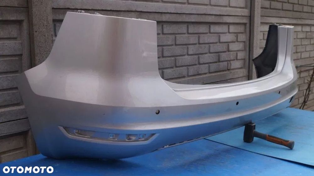 Zderzak tył VW Sharan Seat Alhambra 7N 10-15 srebrny PDC - 4