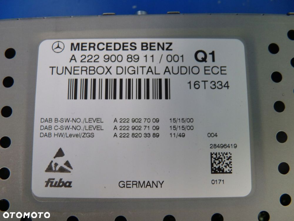 MERCEDES C W205 S W222 TUNER WZMACNIACZ MODUŁ RADIO - 2