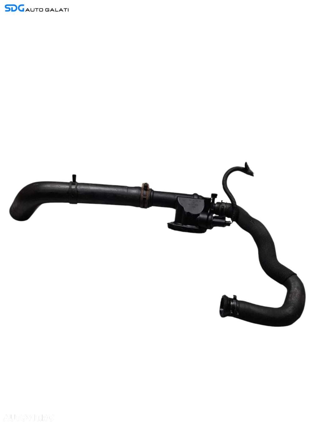 Tub Tubulatura Cot Flansa Apa Lichid Racire Termostat Radiator cu Senzor Temperatura Volkswagen Touran 1.9 TDI BLS BXJ 2003 - 2010 Cod 03G121132B 05291897AA 3C0121157CC [N0606] - 1