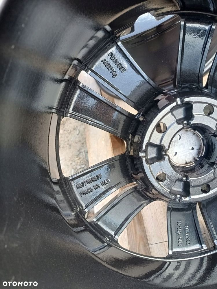 peugeot 308 t9 felgi 16" 5x108 et44 7.0j jak nowe grafit 9677989577 - 8
