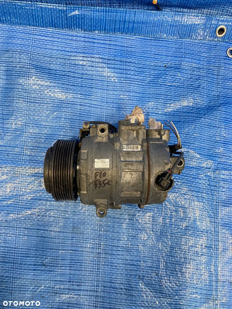 SPRĘŻARKA KOMPRESOR POMPA KLIMATYZACJI KLIMY BMW F07 F10 F11 F20 F25 F30   N55  GE447260-4081 ; 447260-4081 7SBU17C ORYGINAŁ - 1