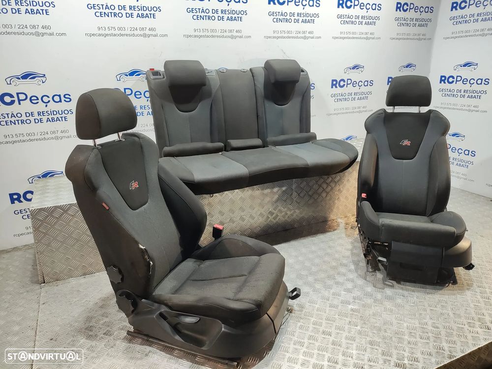Conjunto Bancos Originais Tecido Seat Leon 1P FR - 2