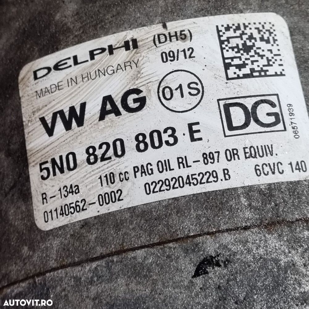 Compresor clima Skoda Yeti 2.0 TDI 2009 - 2013 110CP CUUA CFHA DFSA CLCA (1406) Diesel ... - 5