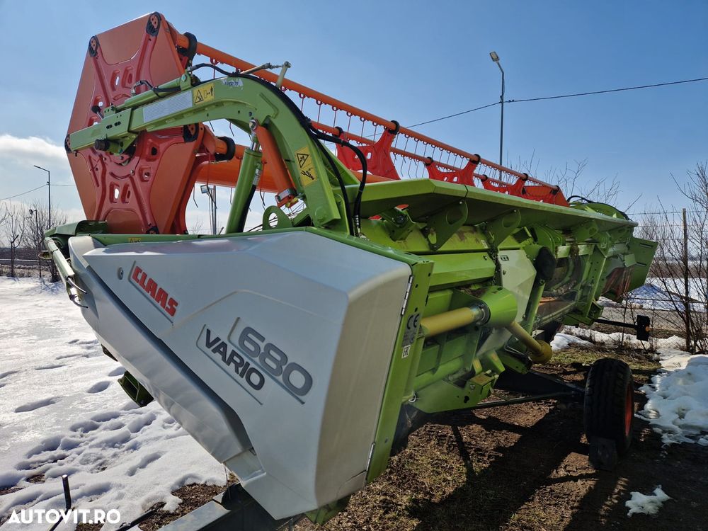 Claas VARIO V 680 HEDER CEREALE  CU CARUCIOR  TRANSPORT CLAAS - 5