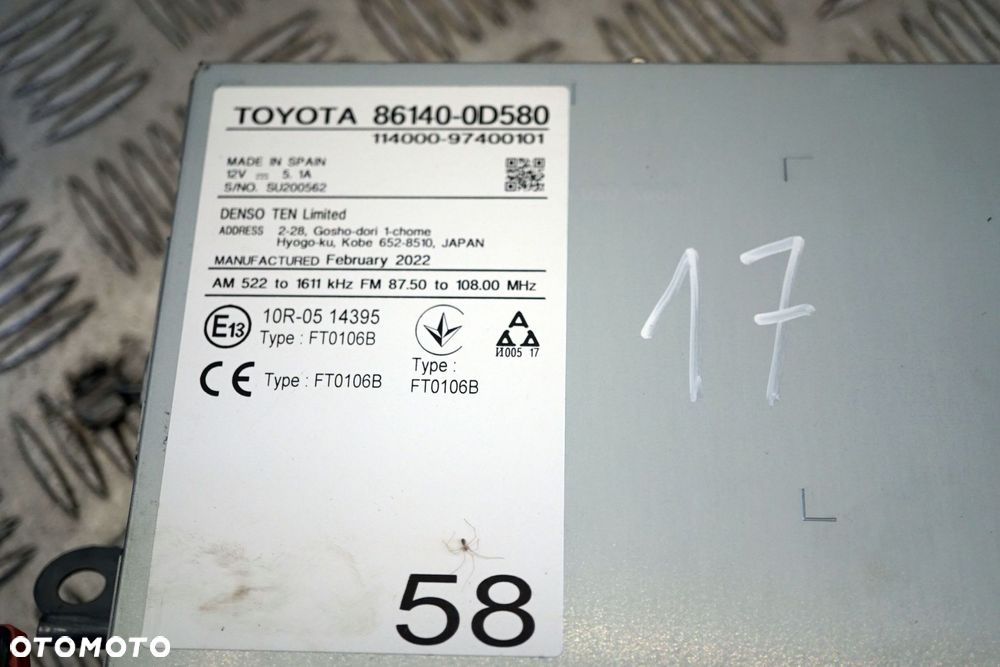 RADIO NAWIGACJA FABRYCZNA YARIS CROSS 86140-0D580 TOYOTA 2020- - 4