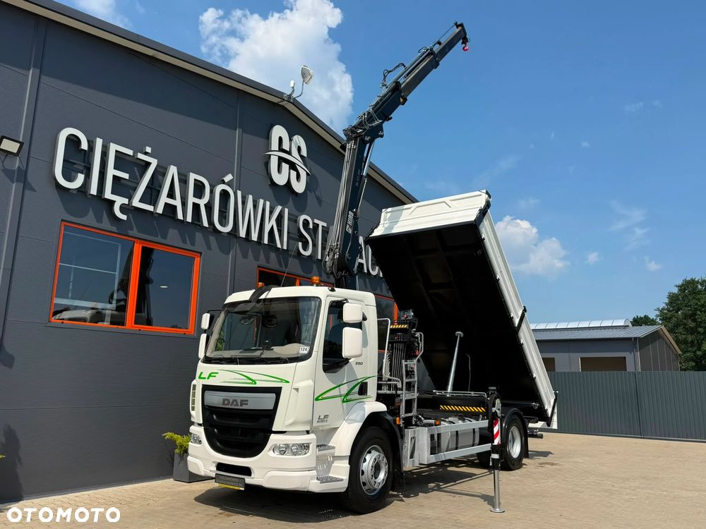 DAF LF CF 250 // Wywrotka 3-stronna // Żuraw HIAB XS 122 DUO // Klimatyzacja // Euro 6 // Krane, Kipper, Kran - 19