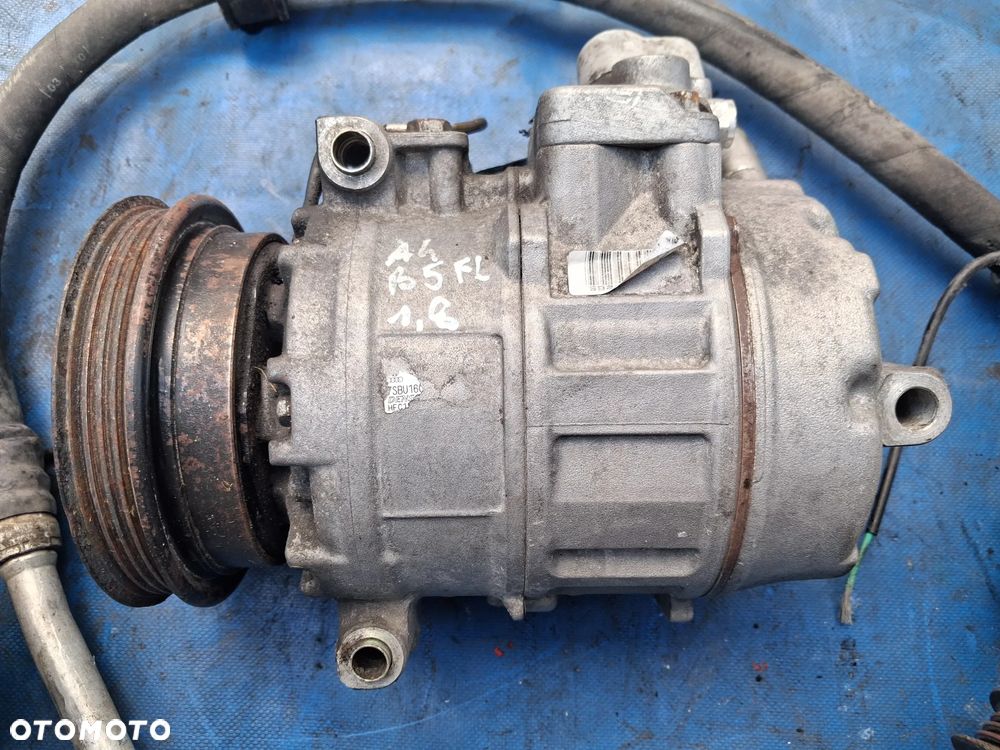 Sprężarka klimatyzacji Volkswagen Passat B5 FL Lift Audi A4 B5 FL Lift A6 C5 FL Lift Skoda Superb Denso 7SBU16C  8D0260808  447220-8182 pompa kompresor klimy 1.9 TDI - 1