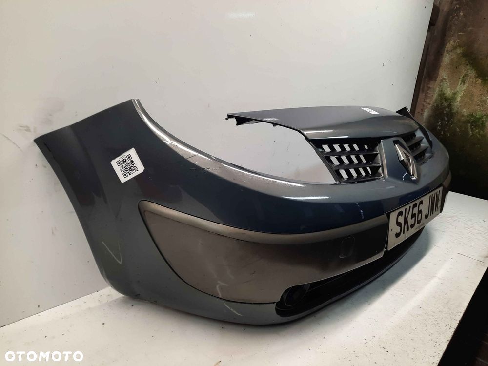 } ZDERZAK PRZÓD PRZEDNI RENAULT SCENIC 2 II TEC68 NIEBIESKI BŁĘKITNY HALOGENY - 5