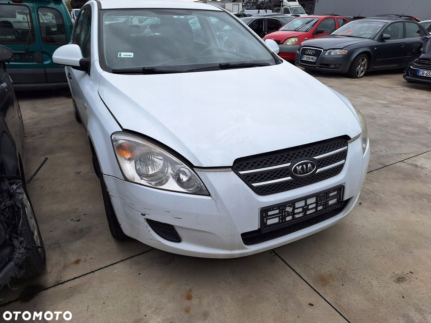 KIA CEED 1 I ED 06-09 BIAŁE DRZWI PRZÓD LEWE WD CEED 5D HB - 5