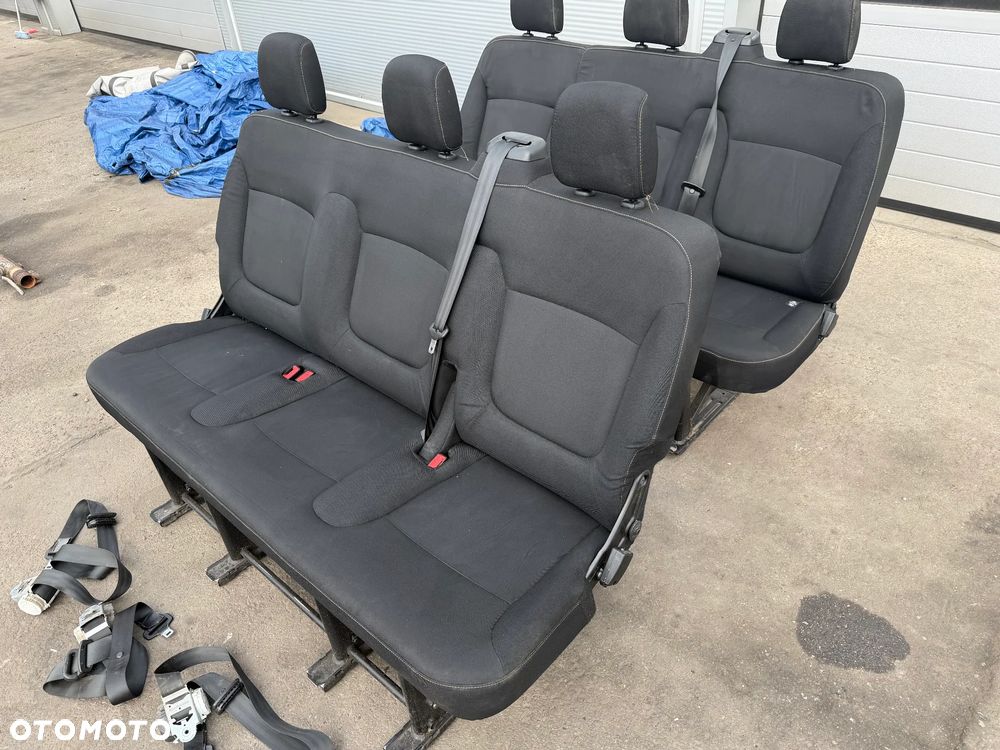 Trafic III Vivaro B 1,6 DCI 14-20r  fotele kanapy 6 os -dwie ławki - 8